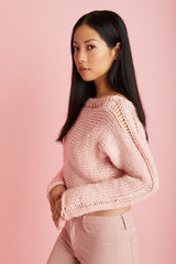 Cropped Drop Stitch Pullover - Version 2 image 1 thumbnail