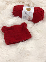 Preemie Knit Hat With Ears image 1 thumbnail