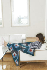 Nouveau Log Cabin Afghan image 1 thumbnail