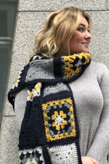 Granny Square Scarf - Version 4 image 1 thumbnail