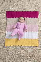 Happy Baby Ripple Afghan image 1 thumbnail