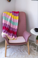 Rosy Ripple Afghan image 1 thumbnail