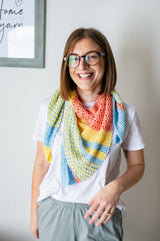 Tri-Color Shawl image 2 thumbnail