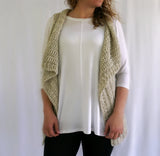 Crochet Kit - Simple Waterfall Vest image 5 thumbnail